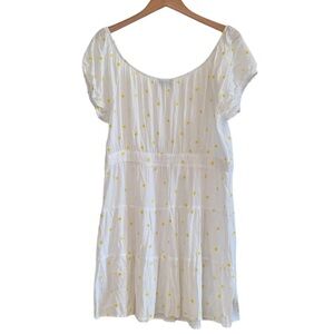 🌈 6/$60 Forever 21 Puff Sleeve Daisy Embroidered Mini Dress Plus Size XL